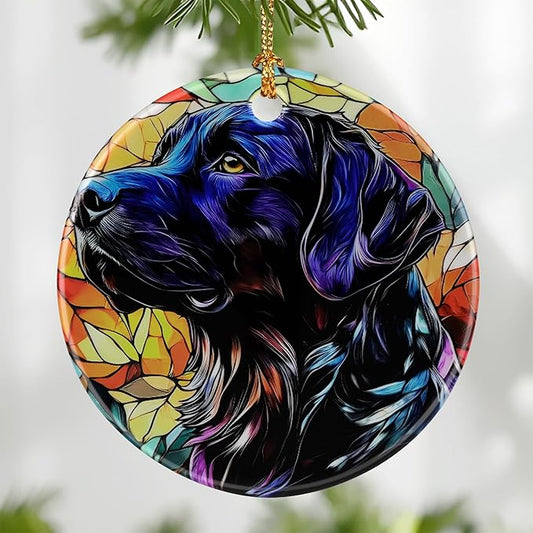 Black Labrador Retriever Ornament, Christmas Ornament – Christmas Tree Decor, Holiday Decoration, Stocking Stuffer, Festive Gift Idea, Gifts for Dog Lover, Dog Owner, Friends, and Family