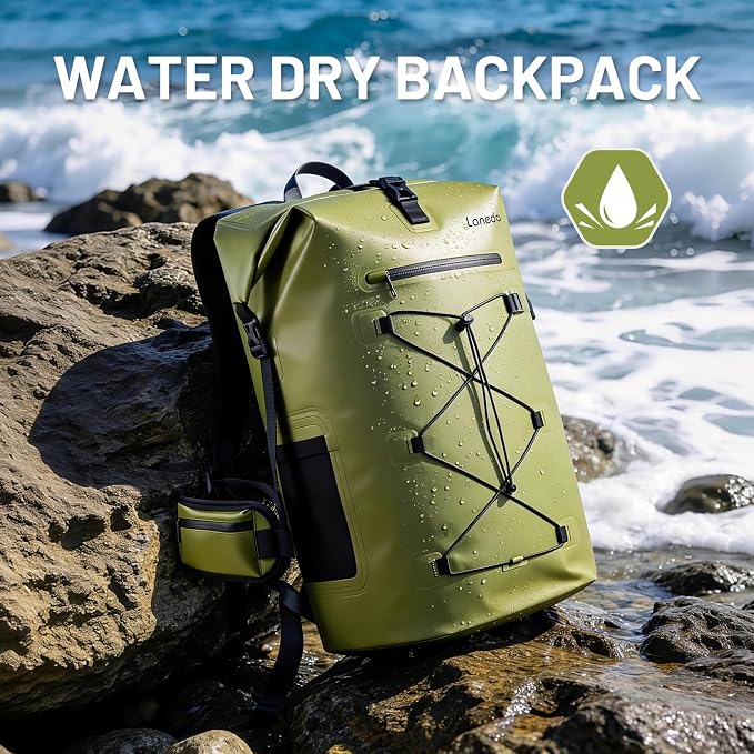 75L Dry Bag Waterproof Backpack Roll-Top Heavy Duty Dry Bag Cushioned Hiking Dry Pack for Kayaking Boating Paddle Fishing Boarding Rafting Travel Camping Beach Cruise Ship - Image 3