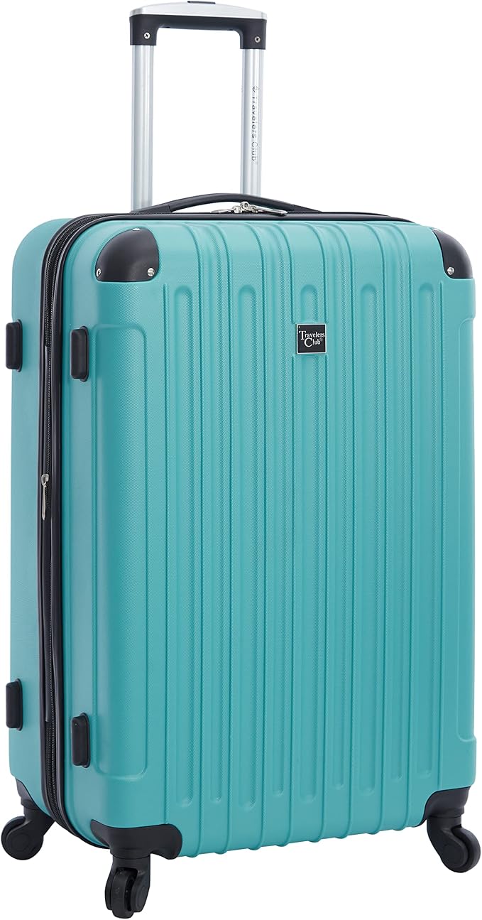 Travelers Club Midtown Hardside 4-Piece Luggage Travel Set, Emerald - Image 4