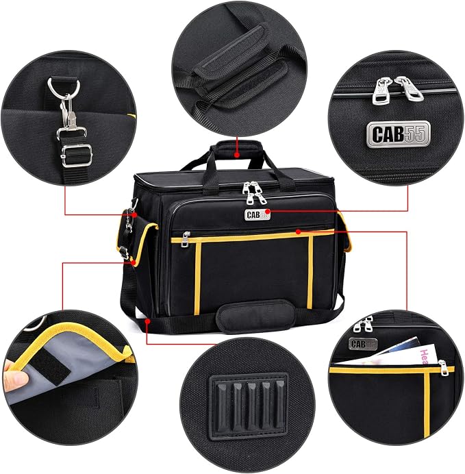 CAB55 Sewing Machine Case - Carrying Bag with Removable Padding, Tote for Machine and Accessories - Image 2