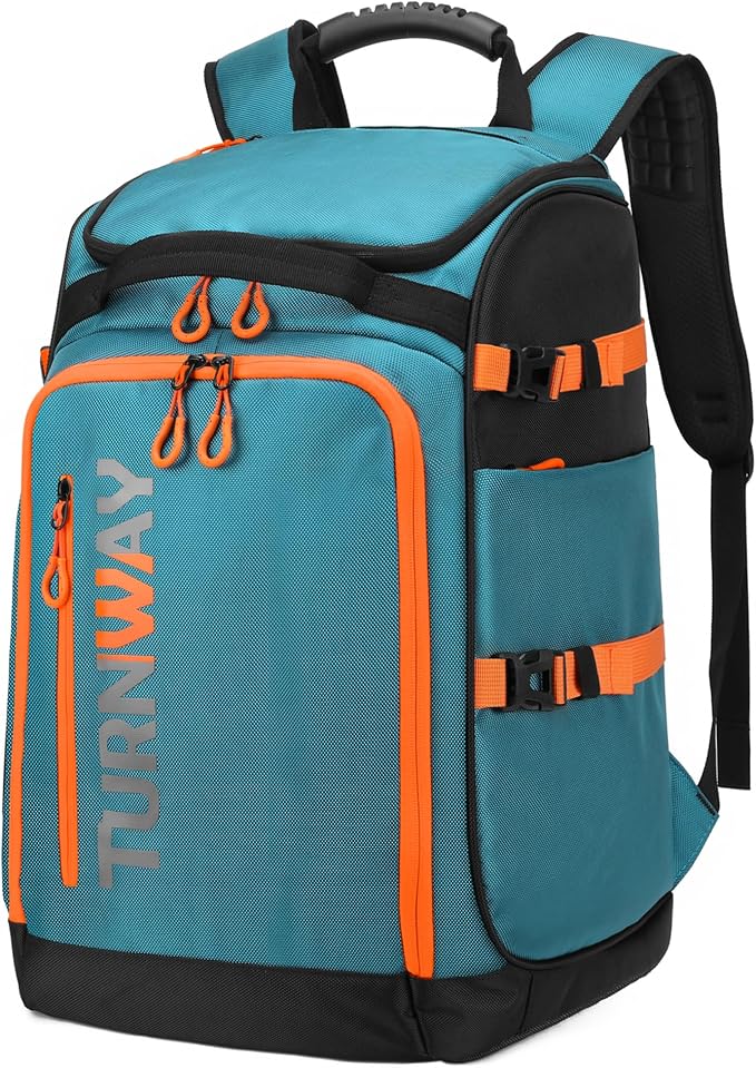 TurnWay Ski/Snowboard Boot Backpack/Ski Boot Backpack | Excellent for Store All Gear | Travel with Waterproof Exterior, Reflective Strip for Men, Women and Youth by turnway