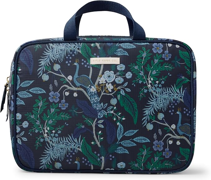 Rifle Paper Co. Peacock Packing Cubes and Cosmetic Case Bundle - Image 3