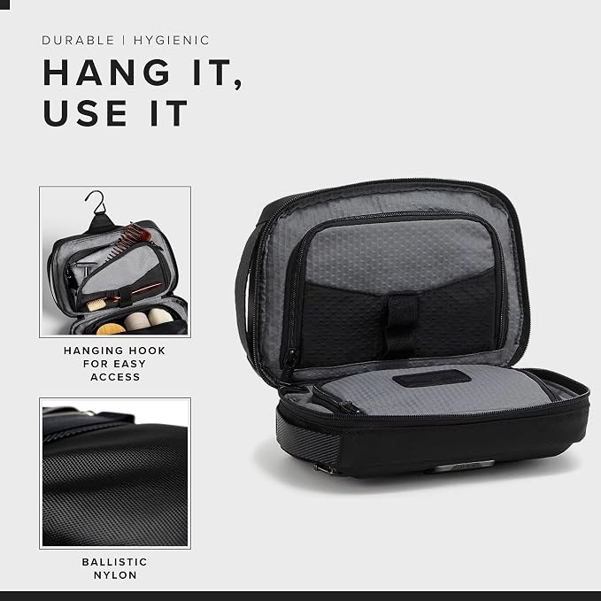 TUMI - Alpha Bravo Response Travel Kit - Men's Travel Organizer - Hanging Toiletry Bag - 6.25" X 9.5" X 3.5" - Black - Image 5
