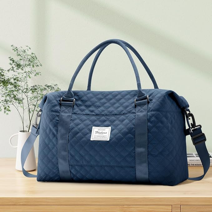 Travel Duffel Bag, Carry On Overnight Weekender Bags for Women | Travel Bag with Wet Pocket & Trolley Sleeve, For Spirit Airlines 18x14x8 Personal Item Bag - Image 9