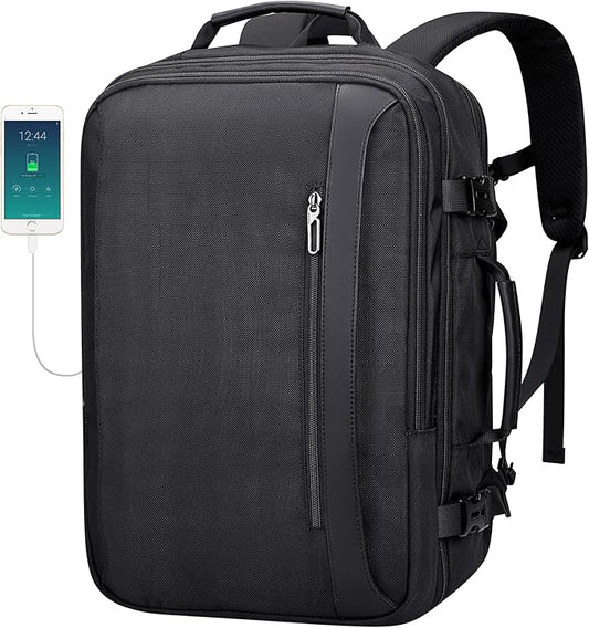 PIJUSHI Travel Backpack for Women, Fits 16" Laptop, Expandable 30L to 35L | Airline Approved Carry-on Luggage with Padded Laptop Compartment, USB Port, Wet Pocket, For Business, Commute by PIJUSHI