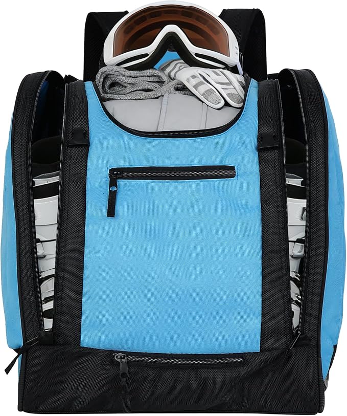 50L Boot Bag,Ski Boots(Size 14) and Snowboard Boots Bag,Waterproof Snowboarding Travel Luggage,Hidden mesh pockets for helmet,Excellent for Store all ski gears - Image 2