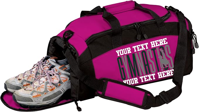 Personalized Men’s Gymnastics Duffel Bag – Custom Name & Team Colors Gym Bag for Boys Gymnast – Athlete Gear Bag for Practice, Meets & Travel by all+about+me+company