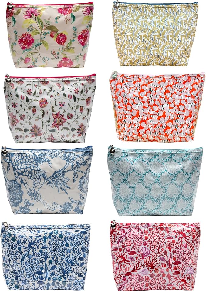 Jacaranda Living Medium Cosmetic Bag – Waterproof PVC-Lined Cosmetic & Toiletry Organizer, Zipper Pouch for Skincare, Makeup & Accessories, Wild Things - Image 4