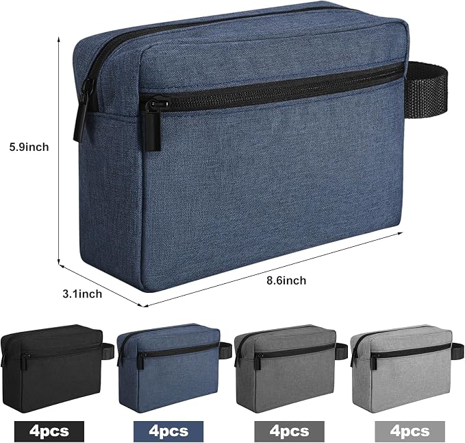 Paterr 16 Pcs Travel Toiletry Bag for Women Men Large Water Resistant Shaving Bag Hanging Cosmetic Bag with Handle and Divider Storage Travel Pouch Case for Cosmetics Toiletries Accessories, 4 Colors - Image 3