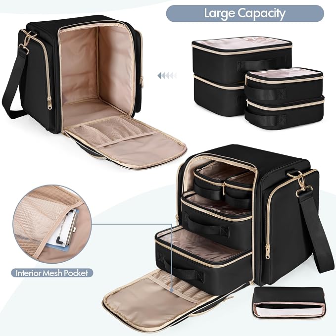 Medicine Storage Bag, Pill Bottle Organizer Bag, Medical Travel Bag | Large Medicine Bag, Shoulder Strap Included, Medical Supplies Storage, Home First Aid Kit(Empty Bag Only) - Image 3