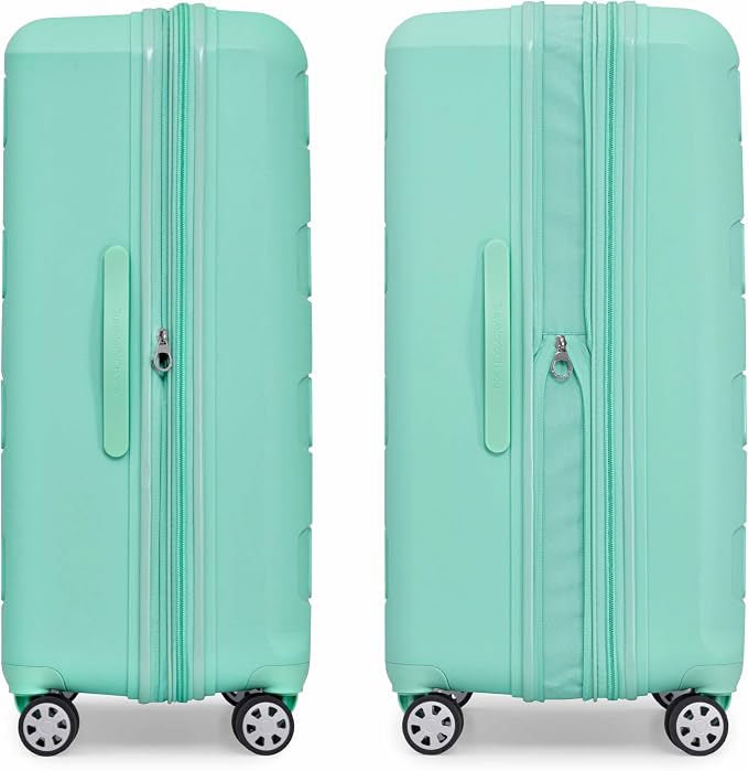 Traveler's Choice Pagosa Hardshell Expandable Luggage with Spinner Wheels, Mint, 3-Piece Set (22/27/30) - Image 3