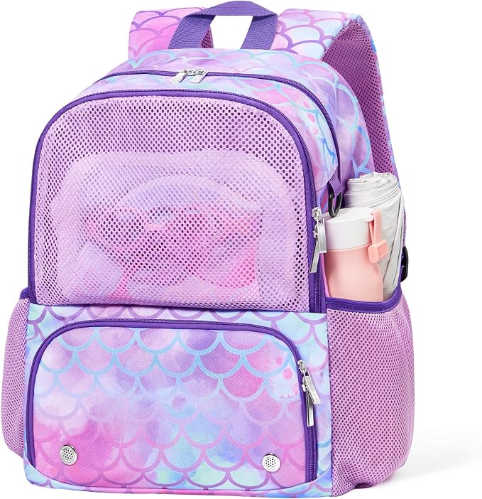 WAWSAM Kids Swim Bag for Swimmers, Beach Gym Bag with Wet Dry Shoes Compartments - Image 8