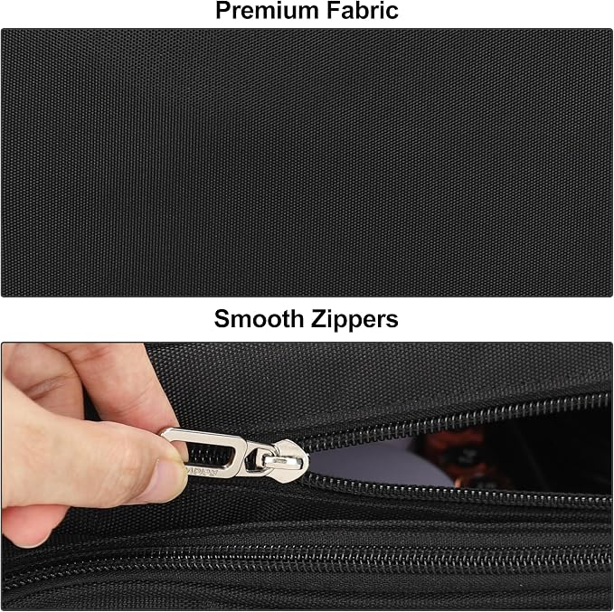 TANTO Large Makeup Organizer Bag, Professional Makeup Artist Bag Portable Travel Makeup Organizer with Detachable Dividers, 2 Pouches & Shoulder Strap, Cosmetic Storage for Beauty Enthusiasts - Image 8