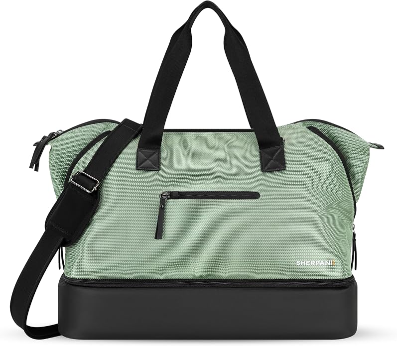 Sherpani Boston, Anti Theft Weekender Bags, Travel Duffel Bag, Carry On Tote Bag with Removable Shoe Bottom Compartment by SHERPANI