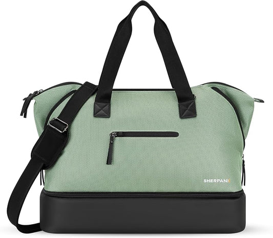 Sherpani Boston, Anti Theft Weekender Bags, Travel Duffel Bag, Carry On Tote Bag with Removable Shoe Bottom Compartment by SHERPANI
