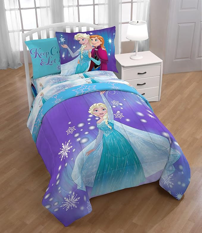 Disney Frozen 'Magical Winter' 5 Piece Twin Bed Set - Image 6