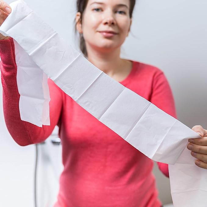 The Restroom Kit Plus: All-in-One Hygiene Travel Kit for Women, 12-Pack with Panty Liner, Patented Seat Cover, 3-Ply Toilet Paper, and Wipes