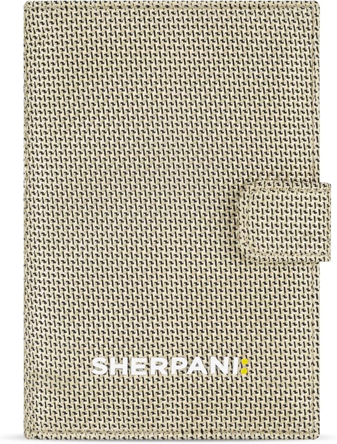Sherpani Vienna, RFID Blocking Passport Holder, Travel Passport Cover Wallet, Travel Documents Organizer Protector, Travel Gift (Straw) by SHERPANI