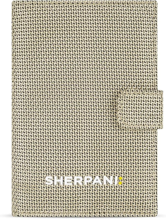 Sherpani Vienna, RFID Blocking Passport Holder, Travel Passport Cover Wallet, Travel Documents Organizer Protector, Travel Gift (Straw) by SHERPANI