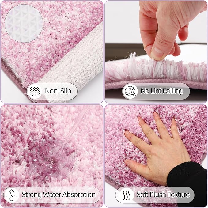 32PCS Bathroom Sets with Shower Curtain and Rugs Purple Bathroom Accessories Shower Curtain Set Bathroom Accessories Bathroom Decor - Image 4