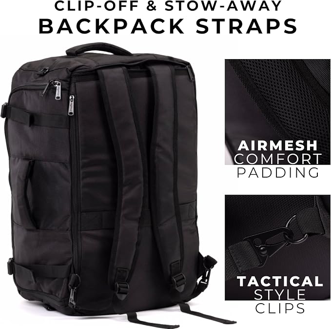 Athletico SneakerBox - Premium Sneaker Travel Duffel Bag/Backpack - For Shoes, Clothes, and Gym (Black) - Image 4