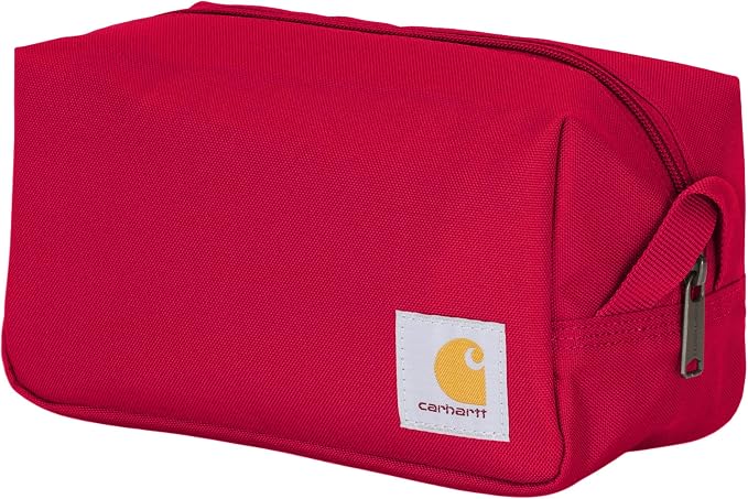 Carhartt Durable Travel Kit, Organize Essentials W/the Water Resistance Toiletry Bag, Industry Red (New Version) by Carhartt