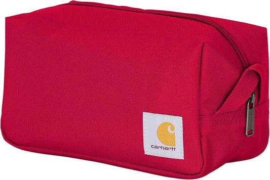 Carhartt Durable Travel Kit, Organize Essentials W/the Water Resistance Toiletry Bag, Industry Red (New Version) by Carhartt