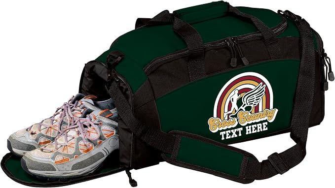 Personalized Cross Country Duffel Bag – Custom Name Team Logo XC Gym Travel Bag for Runners – Lightweight Athletic Sports Gear Bag for Boys & Girls by all+about+me+company