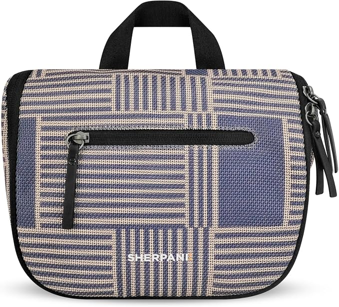 Sherpani Co-Pilot, Travel Toiletry Bag, Hanging Cosmetic Organizer, Water Resistant Makeup Bag, Shower Dopp Kit, Essentials Toiletries for Women, Travel Gift (Passport) by SHERPANI