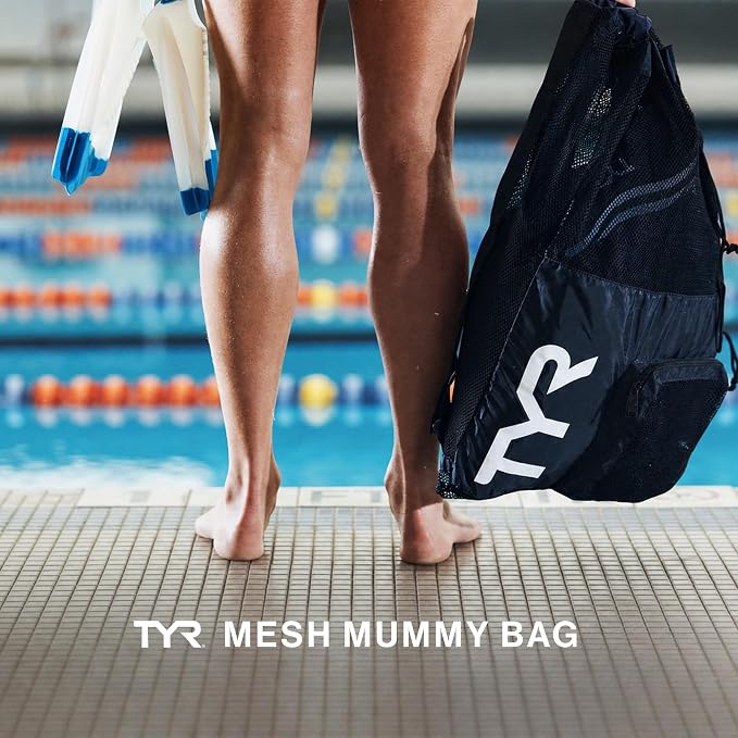 TYR Adult Mummy Mesh Backpack - Red/Navy - Image 2