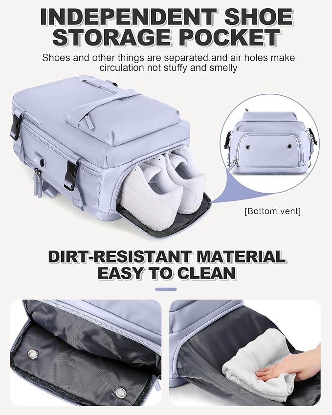 VGCUB Vacuum Backpack Travel with Pump, Vacuum Seal Compression Bags Laptop Backpack Personal Item - Image 6
