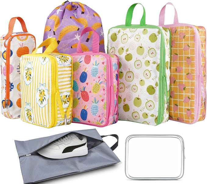 8 Pcs Compression Packing Cubes for Travel, Lightweight Waterproof Luggage Organizer Bags Set, Washable Packaging Cubes for Women Backpack Carry-On Suitcases by Xmzsdz