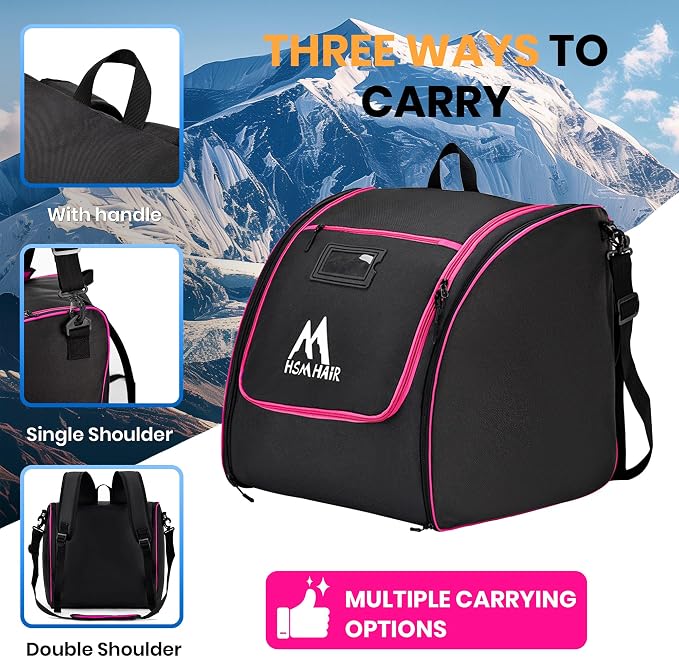Hsmihair Ski Bag and Ski Boot Bag Combo-Padding Skis Bag for Air Travel,Water Proof Ski Boot Bag Fits for Skis Up to 200 CM and Boots Up To Size US13,Adults Ski Travel Bag - Image 5