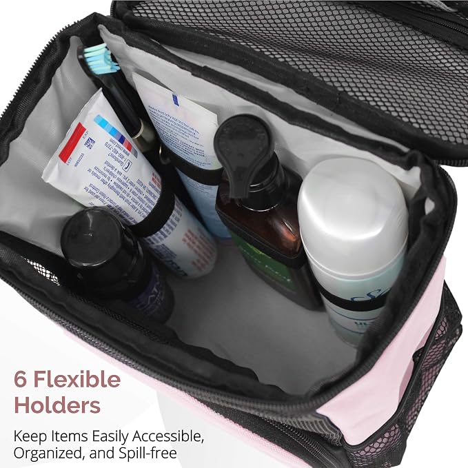 TERRA HOME Travel Essentials Bundle: Portable Shower Caddy & Roll Up Makeup Bag - Perfect for On-The-Go - Image 5