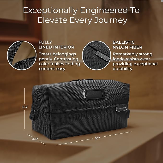 Briggs & Riley Toiletry Kit - Travel Bags for Women & Men, Organizer for Vacation, Dopp Kit for Bathroom Accessories, Makeup, & Skincare - Image 2