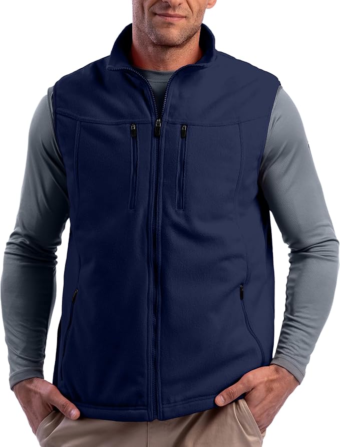 SCOTTeVEST Fireside Fleece Vest for Men - 15 Hidden Pockets - Warm Wrinkle Resistant for Travel & More by SCOTTeVEST