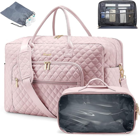 LOVEVOOK Travel Duffle Bag - Women's Weekender Carry On Overnight Laptop & Gym Bag With Toiletry/Shoe Pocket, Hospital Labor Bag by LOVEVOOK