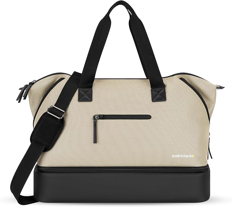 Sherpani Boston, Anti Theft Weekender Bags, Travel Duffel Bag, Carry On Tote Bag with Removable Shoe Bottom Compartment by SHERPANI