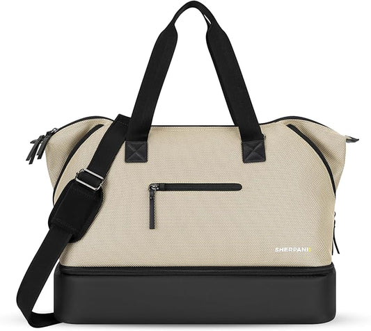 Sherpani Boston, Anti Theft Weekender Bags, Travel Duffel Bag, Carry On Tote Bag with Removable Shoe Bottom Compartment by SHERPANI