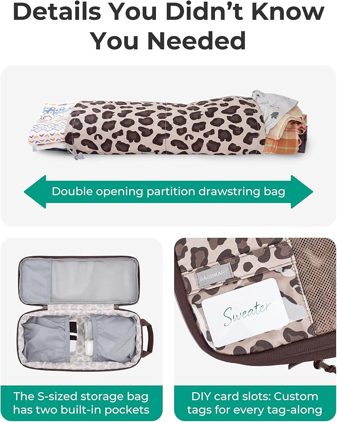 BAGSMART 6 Set /4 Set/2 Set Compression Packing Cubes for Travel, Lightweight Luggage Organizer Bags, Durable Space Saver Bags Travel Essentials - Image 5