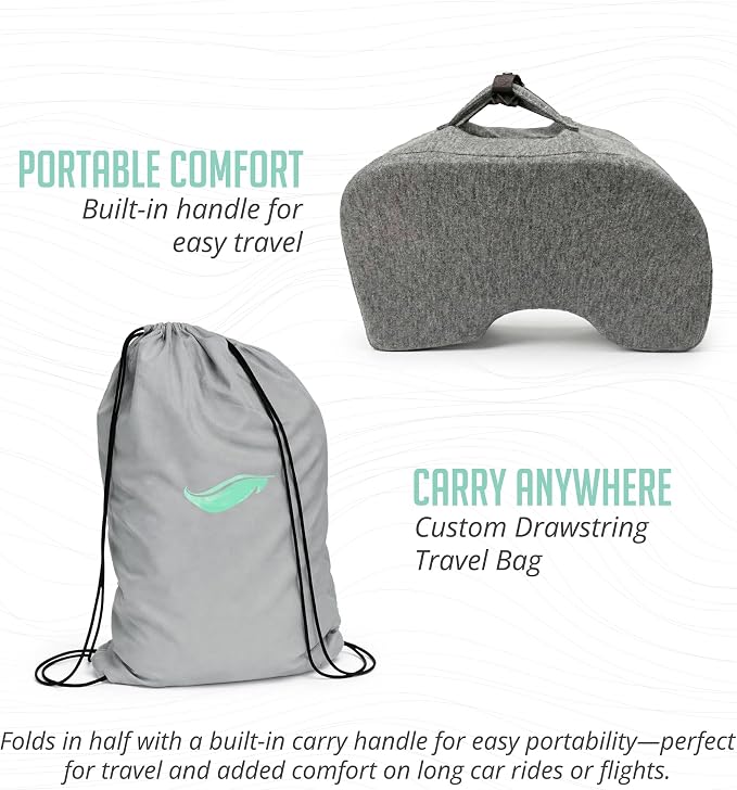 Cushy Tushy Tailbone Pain Relief Cushion - Premium Foldable Travel Tailbone Seat Cushion - for Relief of Lower Back, Sciatic, Butt and Tailbone Pain - Perfect for Home, Office & Driving - Image 10