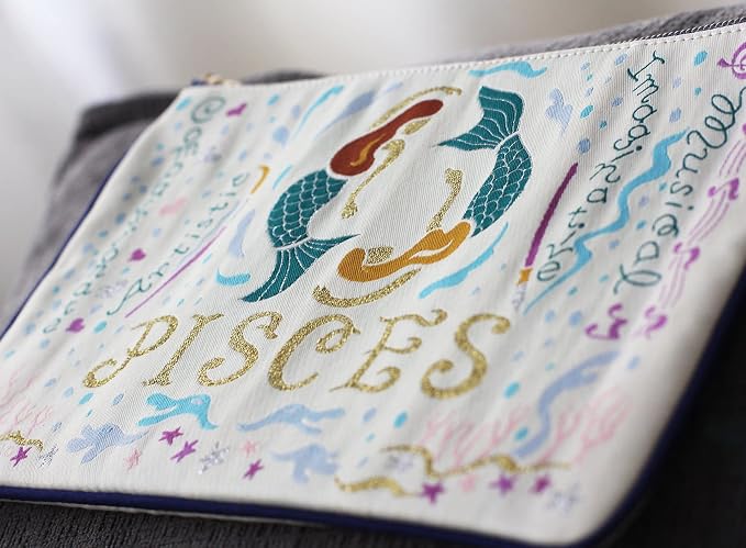 Catstudio Astrology Zipper Pouch, 5x7 Travel Toiletry Bag, Makeup Bag, Dog Treat Pouch, or Travel Purse - Image 3