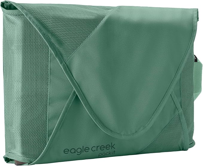 Eagle Creek Pack-It Reveal Garment Folder - Compression Wings - Maximize Luggage Space - Convenient Top Handle - Quick Drying Material - Large - Willow Green - Image 2