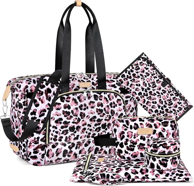 ITIEZY Diaper Bag Tote for Baby - Large Mommy Bag with Portable Changing Pad Pacifier Case, Hospital Bags Travel Baby Bag by ITIEZY
