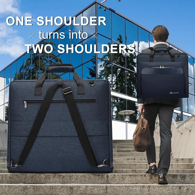 Modoker Carry On Garment Bags for Travel Hanging Clothes Suit Bag Luggage Organizer, Foldable Suit Carrier Gift for Men Women - Image 5