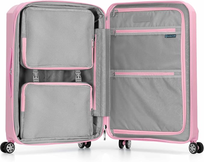 Traveler's Choice Pagosa Hardshell Expandable Luggage with Spinner Wheels, Pink, 27-Inch Medium - Image 8