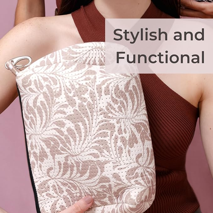 POPUPS Large Makeup Bag with Zipper - Waterproof Neoprene Cosmetic Bag 7.7 x 10.75 x 5 inches - Image 7