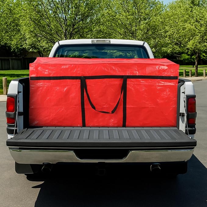 Windyun 4 Pack 168 Gallon Extra Large Moving Bags XXL Heavy Duty Storage Bag with Strong Zipper Handle Jumbo Big Tote Box Foldable for College Dorm Travel Clothes Duffle Blanket Pillow(Red) - Image 7