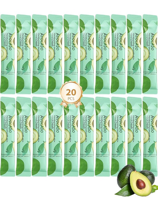 Hand Cream 20 Pack,Travel Size Mini Hand Cream Bulk Christmas Gift Set Moisturizing Hands Lotion for Women Dry Hands,Christmas Stocking Stuffers Wedding Bridal Birthday Party Favors Gifts-Avocado