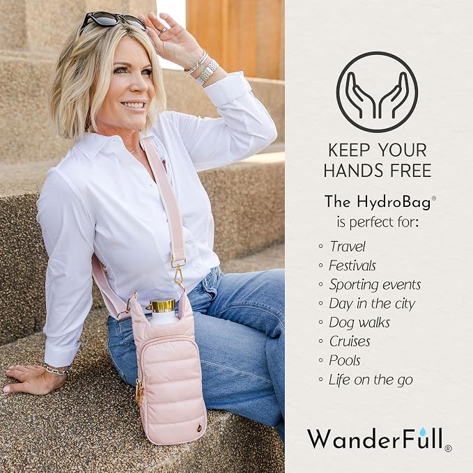 WanderFull Original HydroBag Crossbody Water Bottle Holder with Phone Pocket, Fits Water Bottles up to 32 oz - Image 8
